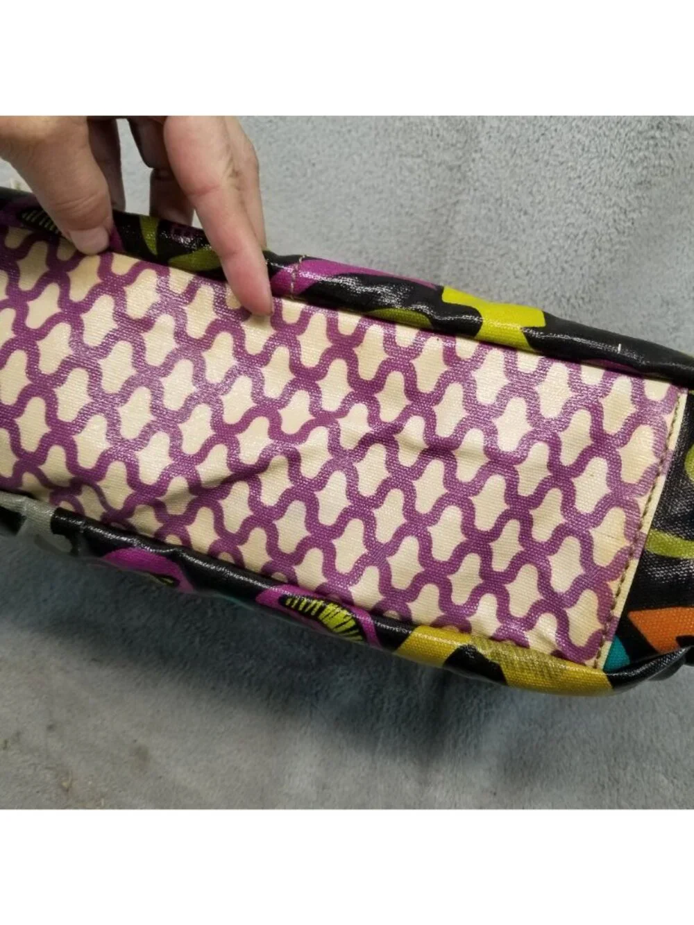 Fossil Bag Womens 16x11 Multicolor Floral Crossbody Messenger *Read*